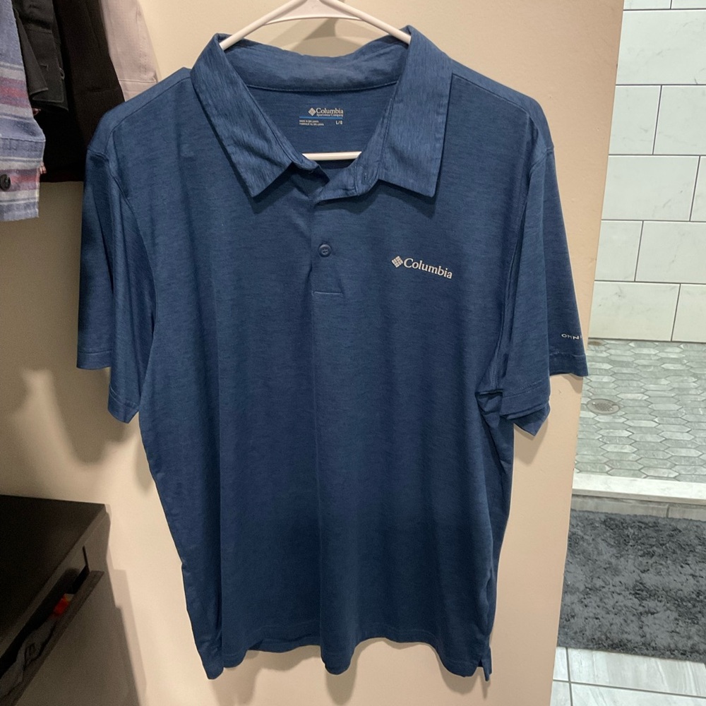 Columbia Blue Performance Polo Shirt